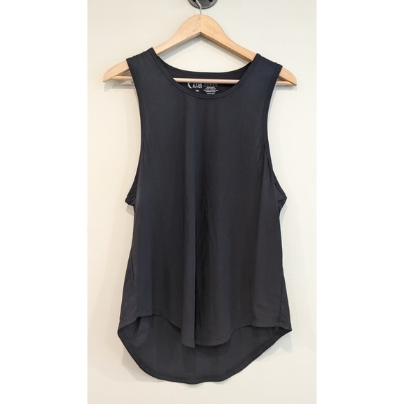 ZYIA Active Black Mini Ribbed High Low Tank XXL - Picture 1 of 4